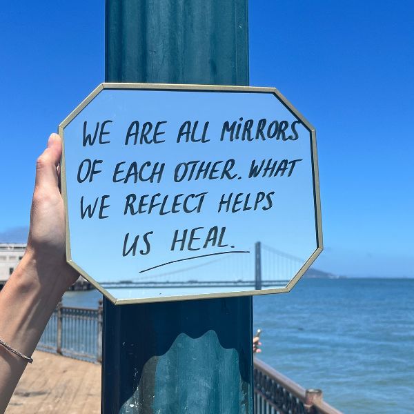 Healing in public - Mirror quote